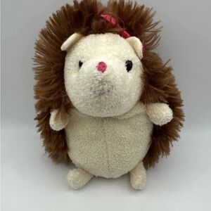 Gund Cream and Brown Hedgehog Plush Toy